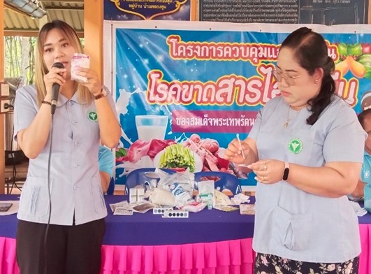 โครงการควบคุมและป้องกันโรคขาดสารไอโอดีน
ของสมเด็จพระเทพรัตนราชสุดาฯ สยามบรมราชกุมารี หมู่ที่ 4 ประจำปี 2567